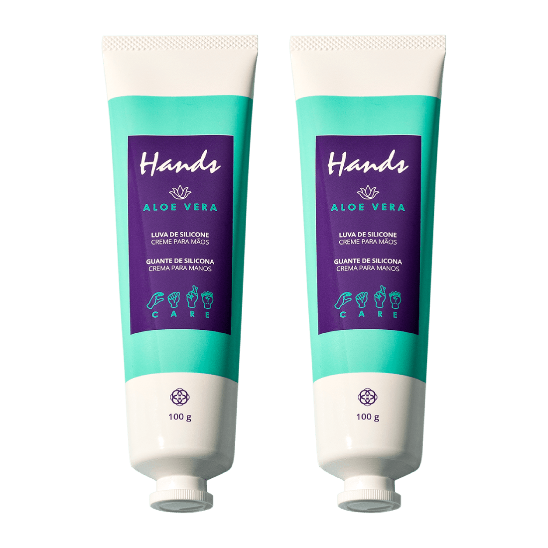 Kit 2 luvas de silicone Hands Alo e Vera 100g