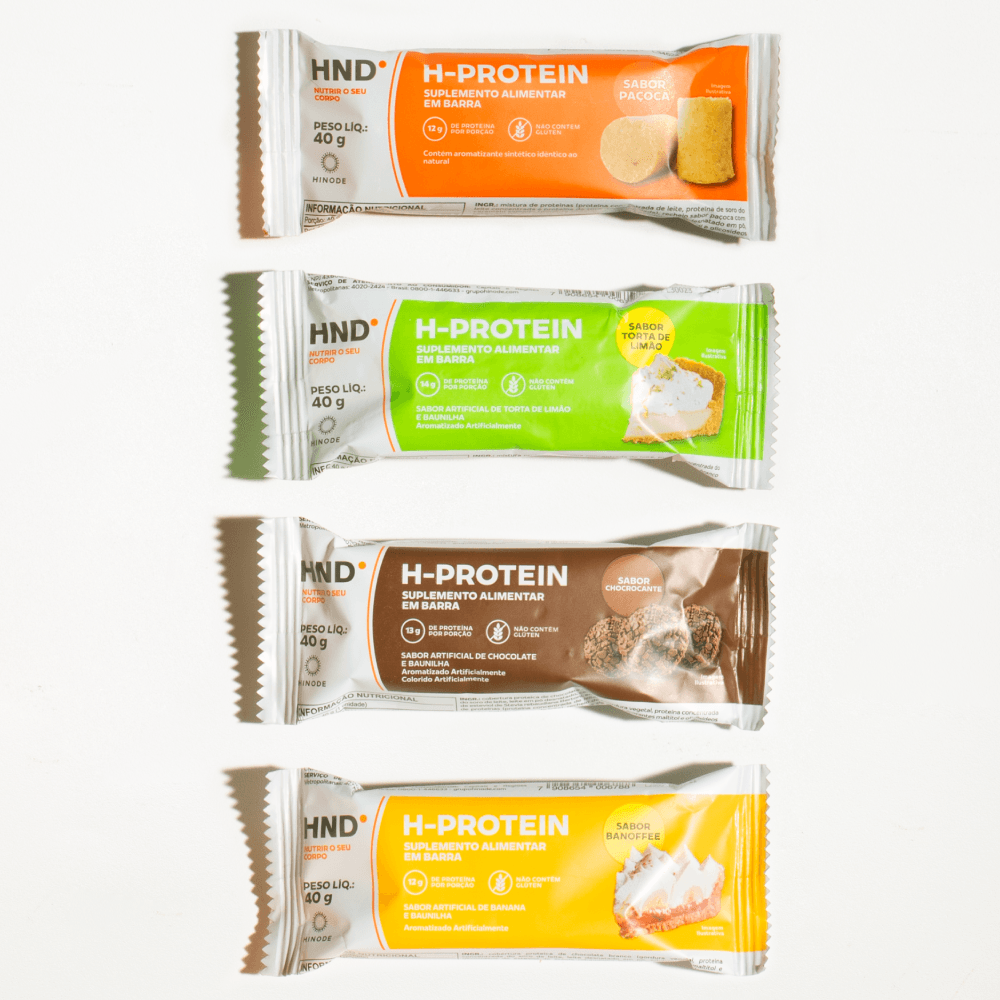 Imagem 9 de H- Protein Suplemento Alimentar em barra Sabor Chocrocante HND 40g