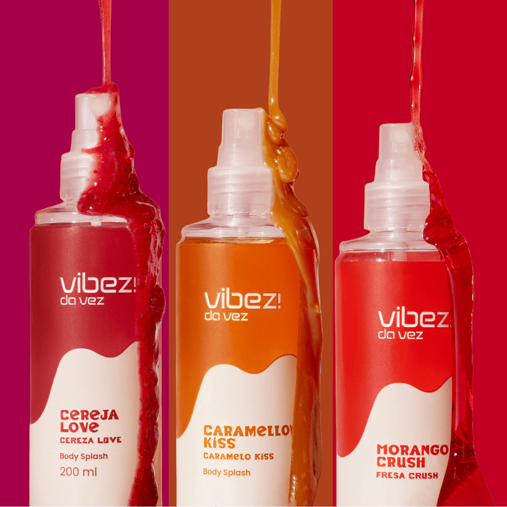 Imagem 15 de Kit 3 Body Splash Vibez da Vez! Cereja Love